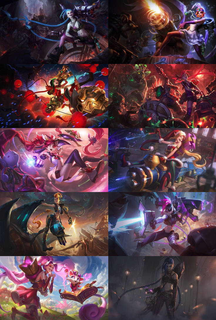 League of Legends Jinx Champion skins by Mdwyer5 on DeviantArt