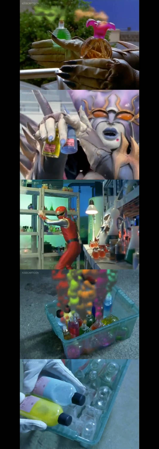 Power Rangers Ninja Storm Perfume Bottles by Mdwyer5 on DeviantArt