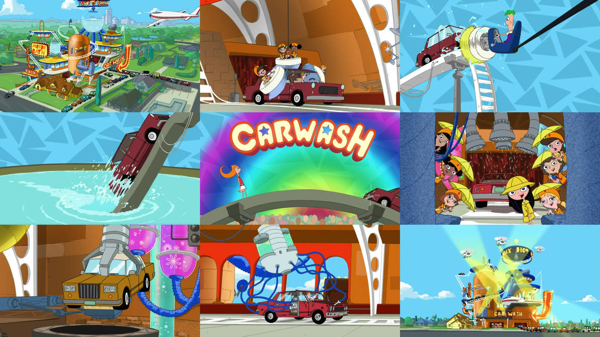 Stunning Car Wash Phineas And Ferb, Background for Your Screen Stunning Car Wash Phineas And Ferb, Background for Your Screen