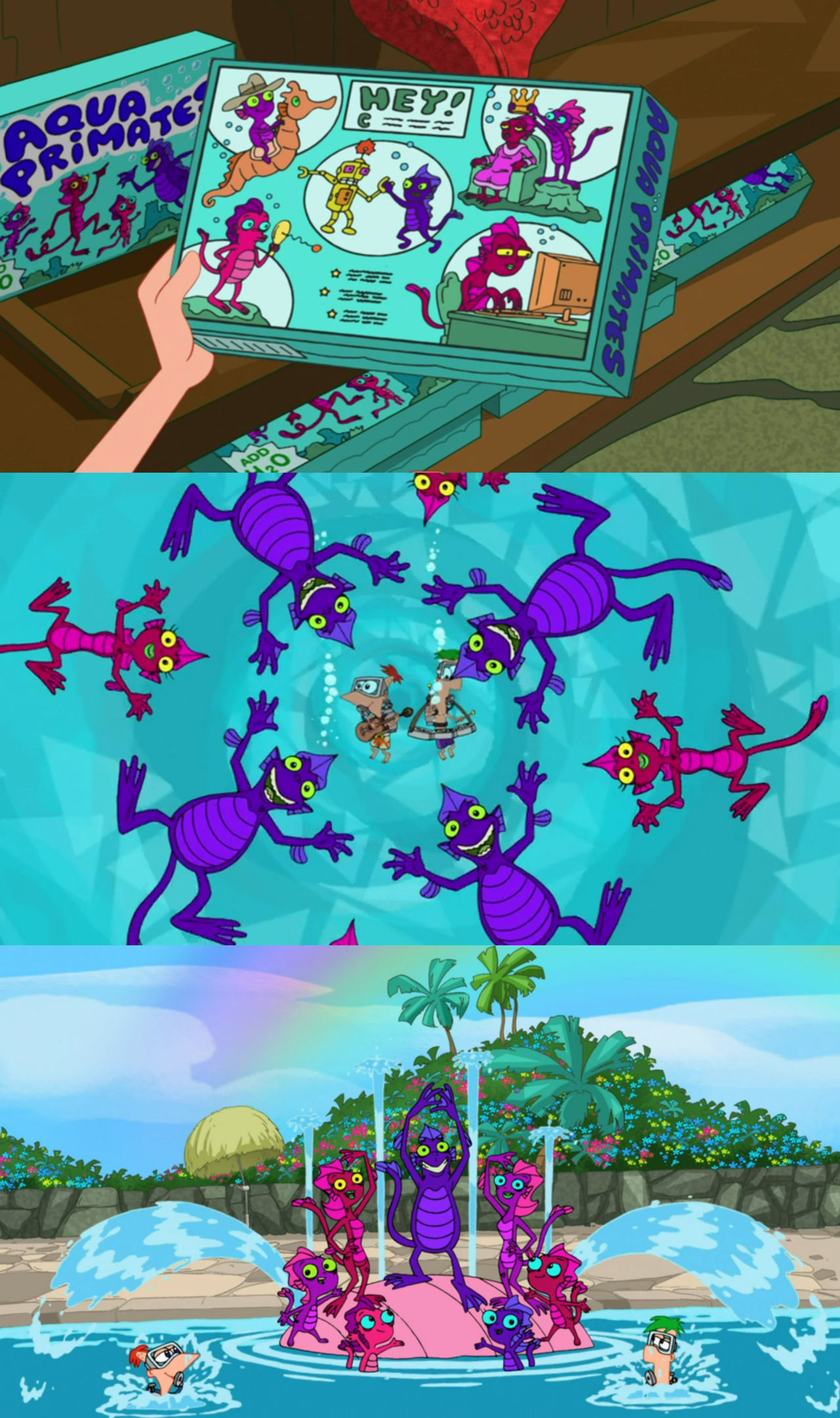 Primated Deviantart Phineas and Ferb Aqua Primates by Mdwyer5 on DeviantArt