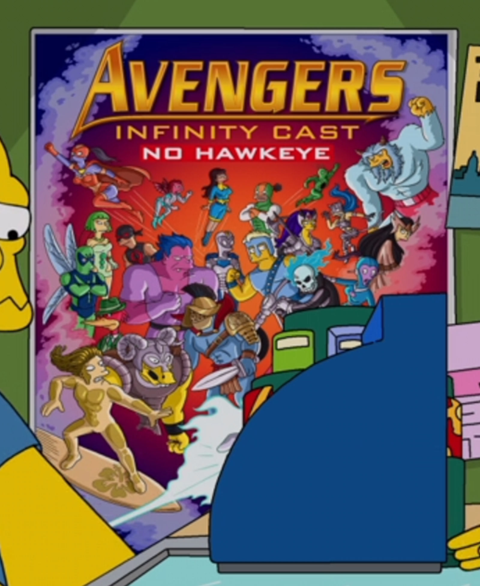 Simpsons Avengers Infinity Cast No Hawkeye by Mdwyer5 on DeviantArt