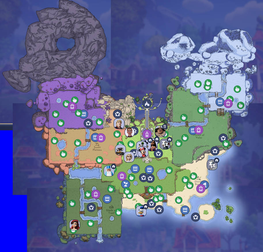 Dreamlight Valley Map by Mdwyer5 on DeviantArt