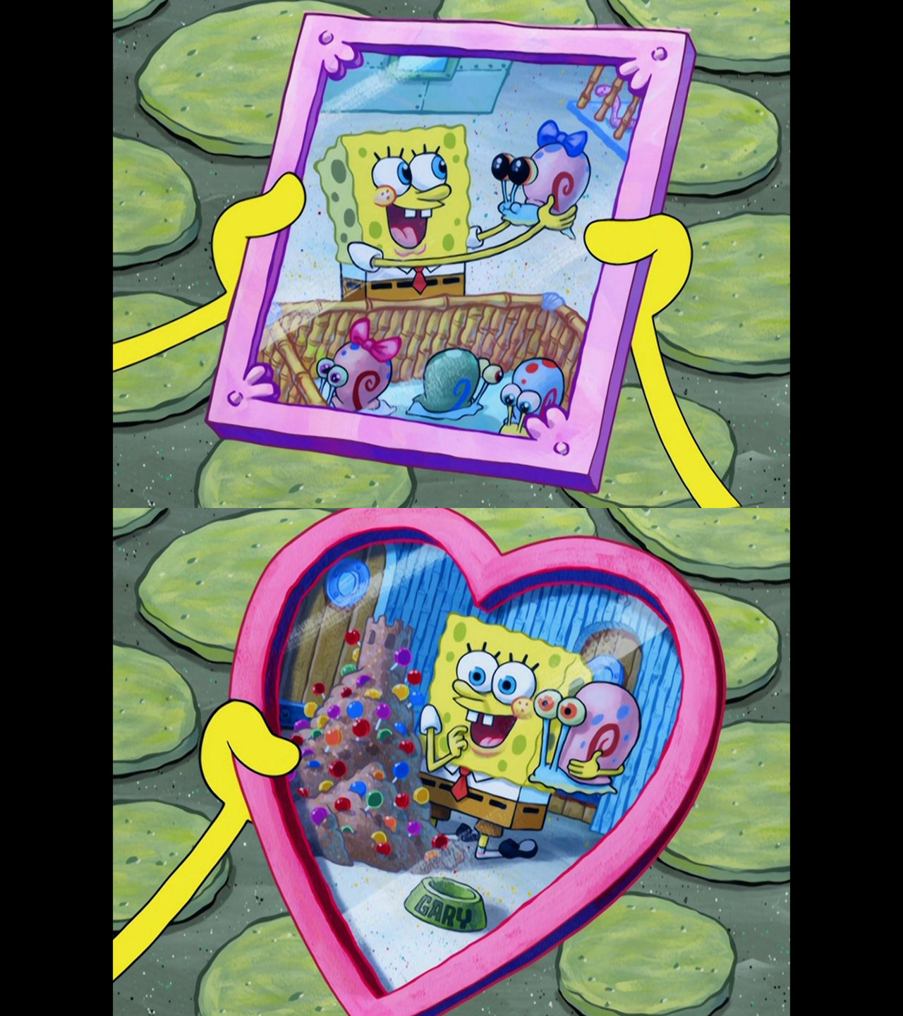 Spongebob Framed Photos of Gary Memories by Mdwyer5 on DeviantArt