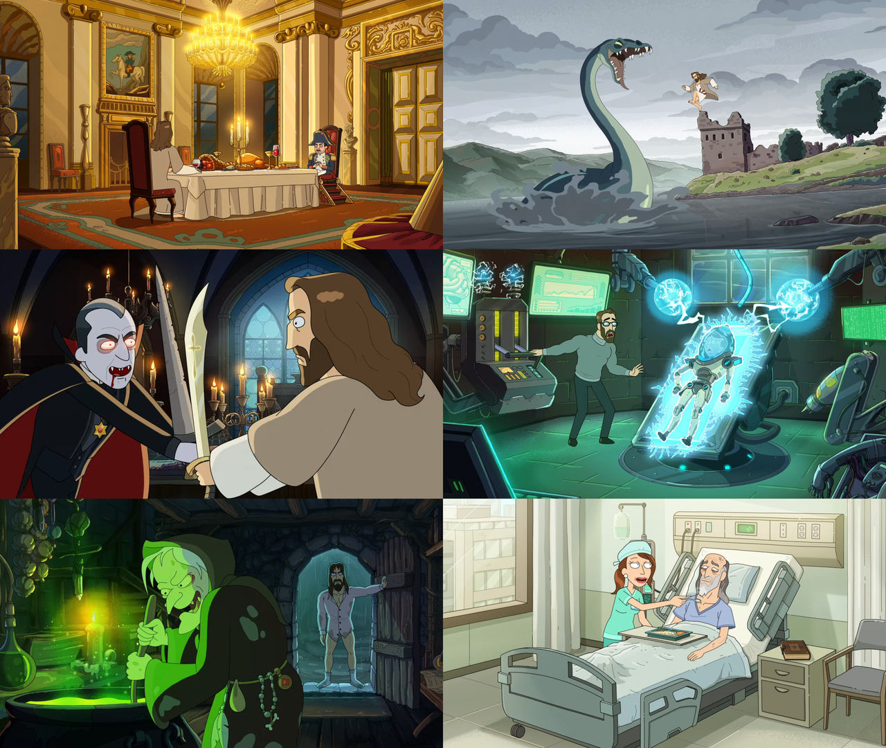 Rick and Morty Jesus Through History by Mdwyer5 on DeviantArt