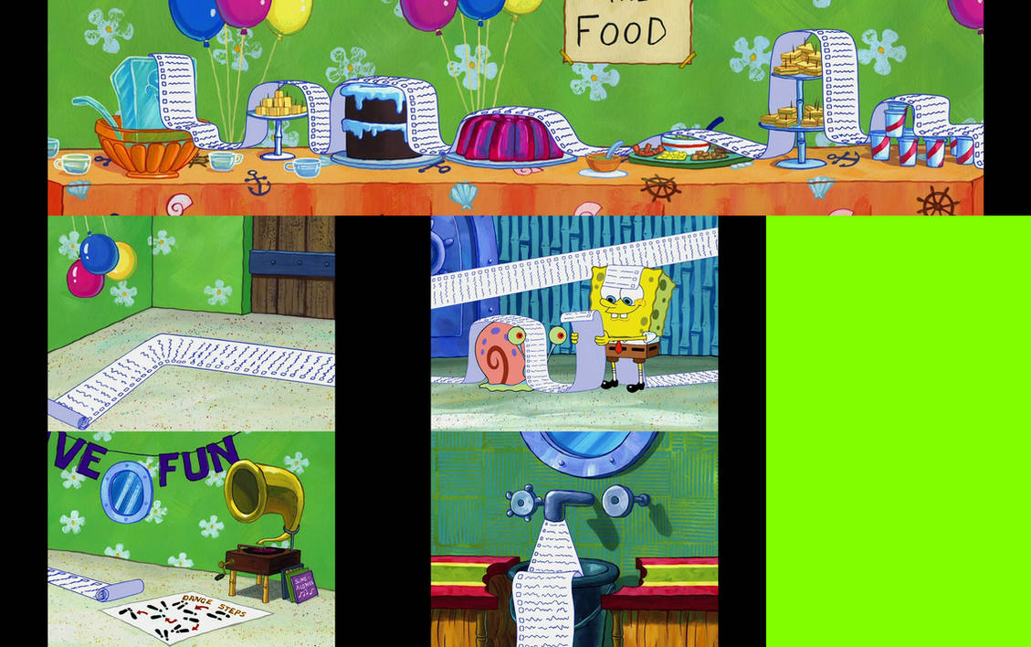 Spongebob Party Schedule by Mdwyer5 on DeviantArt
