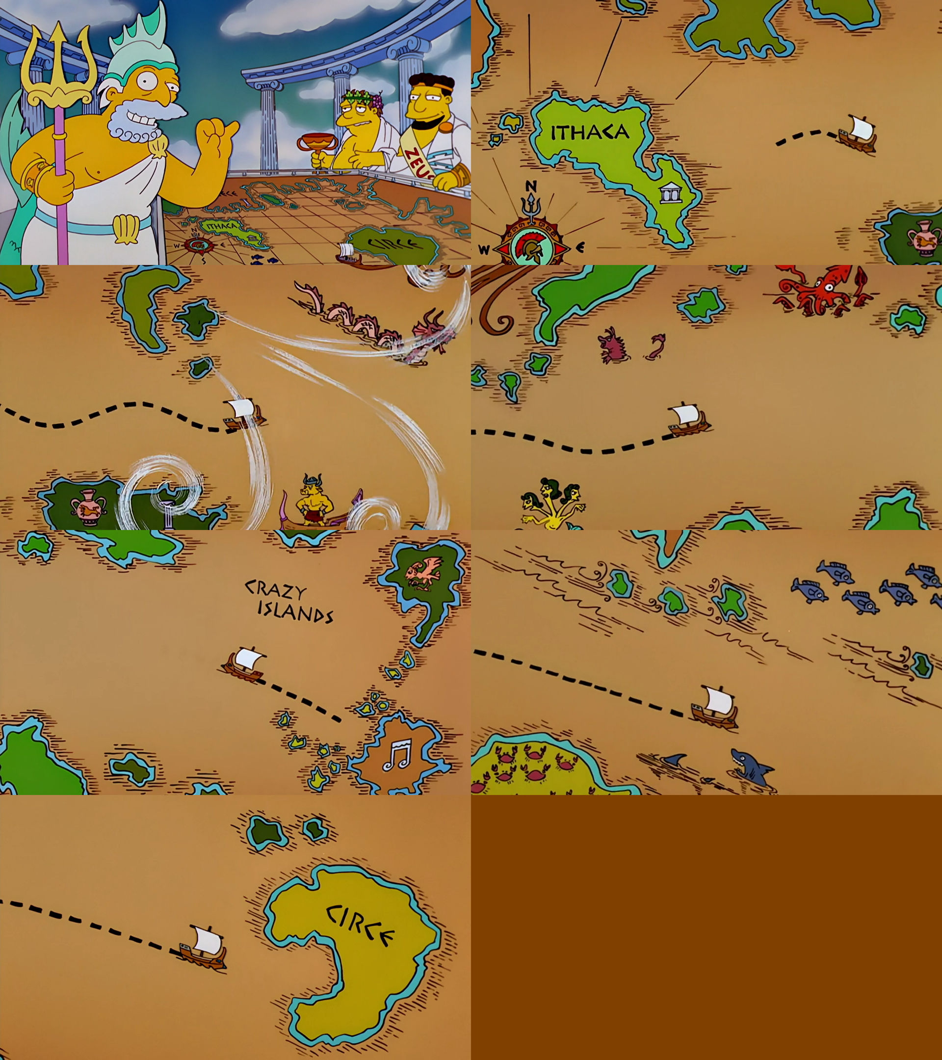 Simsons Map Simpsons Greek Map by Mdwyer5 on DeviantArt