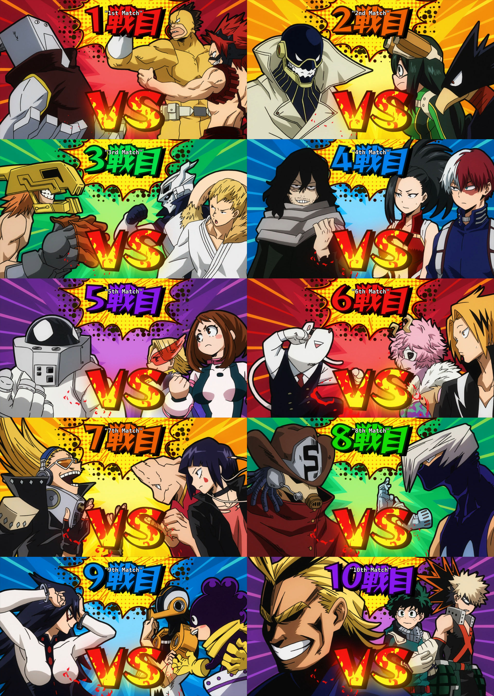 Mha Roster MHA Students vs Teachers by Mdwyer5 on DeviantArt