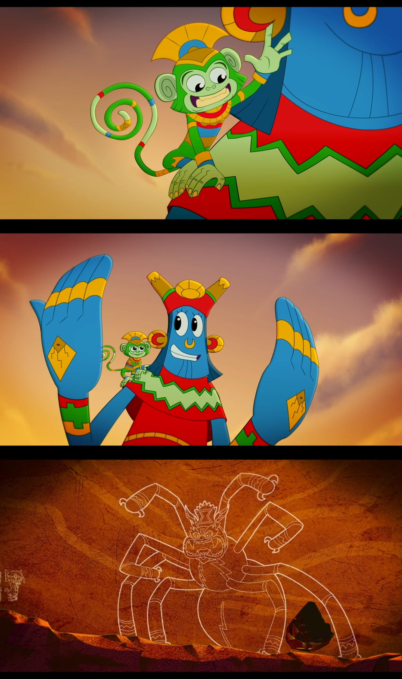 Nazca Characters The Three Caballeros Nazca Creatures by Mdwyer5 on DeviantArt