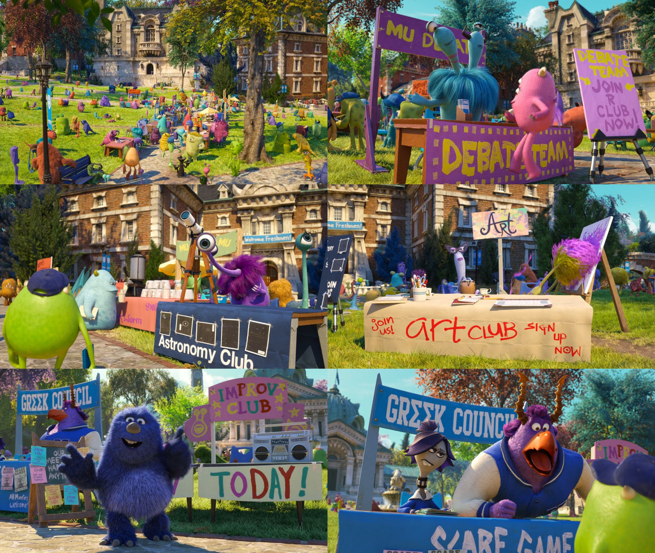 Monsters University Clubs by Mdwyer5 on DeviantArt