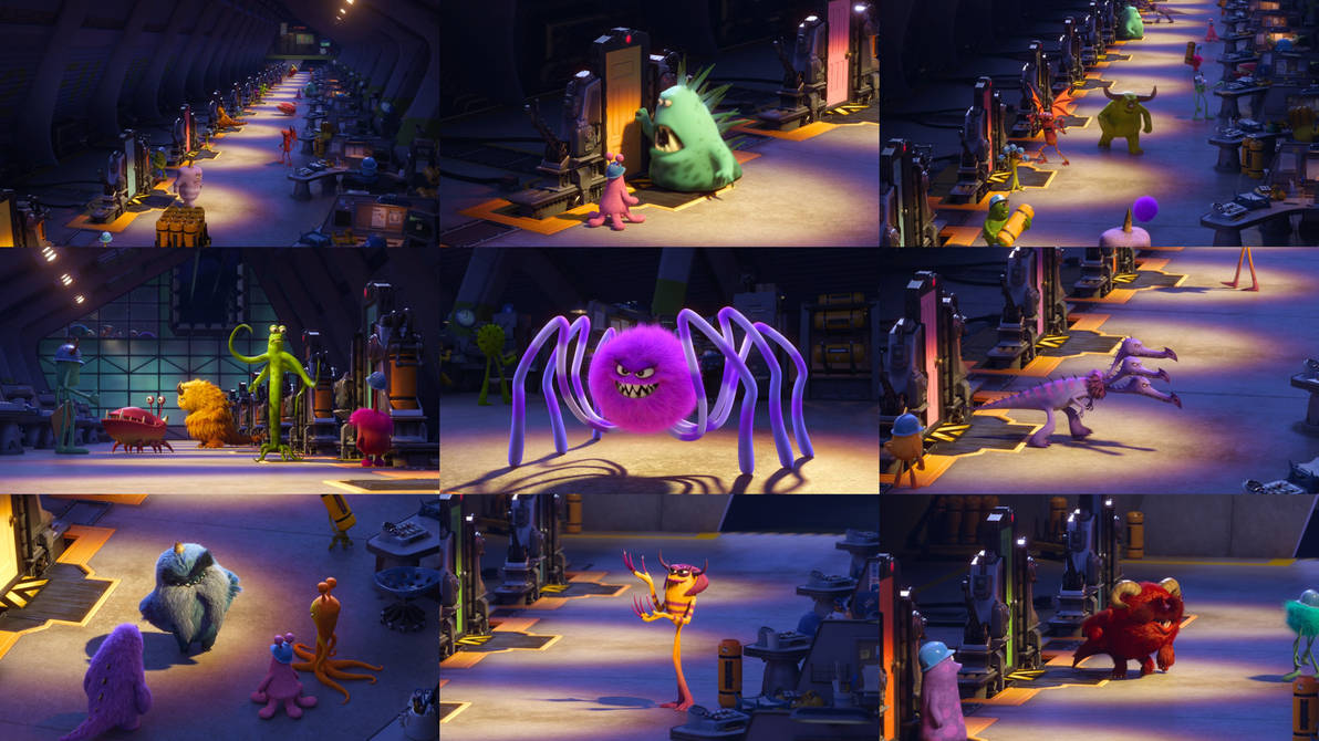 Monsters University Watching Scarers by Mdwyer5 on DeviantArt