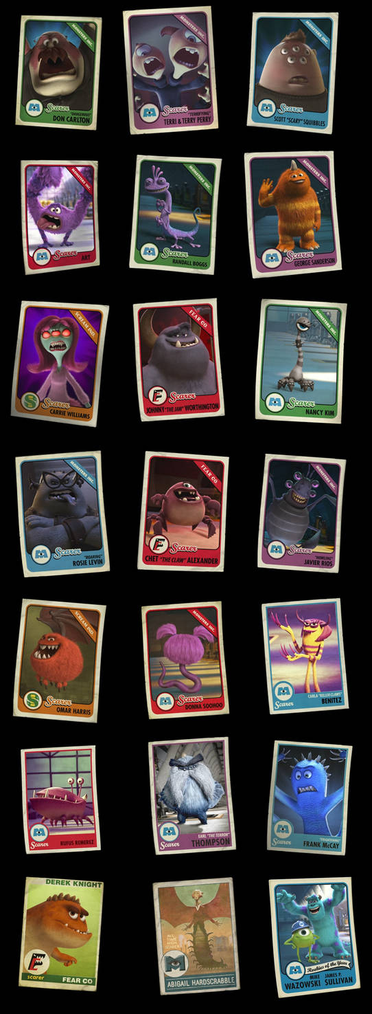 Monsters University Scar Cards In Credits By Mdwyer5 On DeviantArt monsters-university-scar-cards-in-credits-by-mdwyer5-on-deviantart
