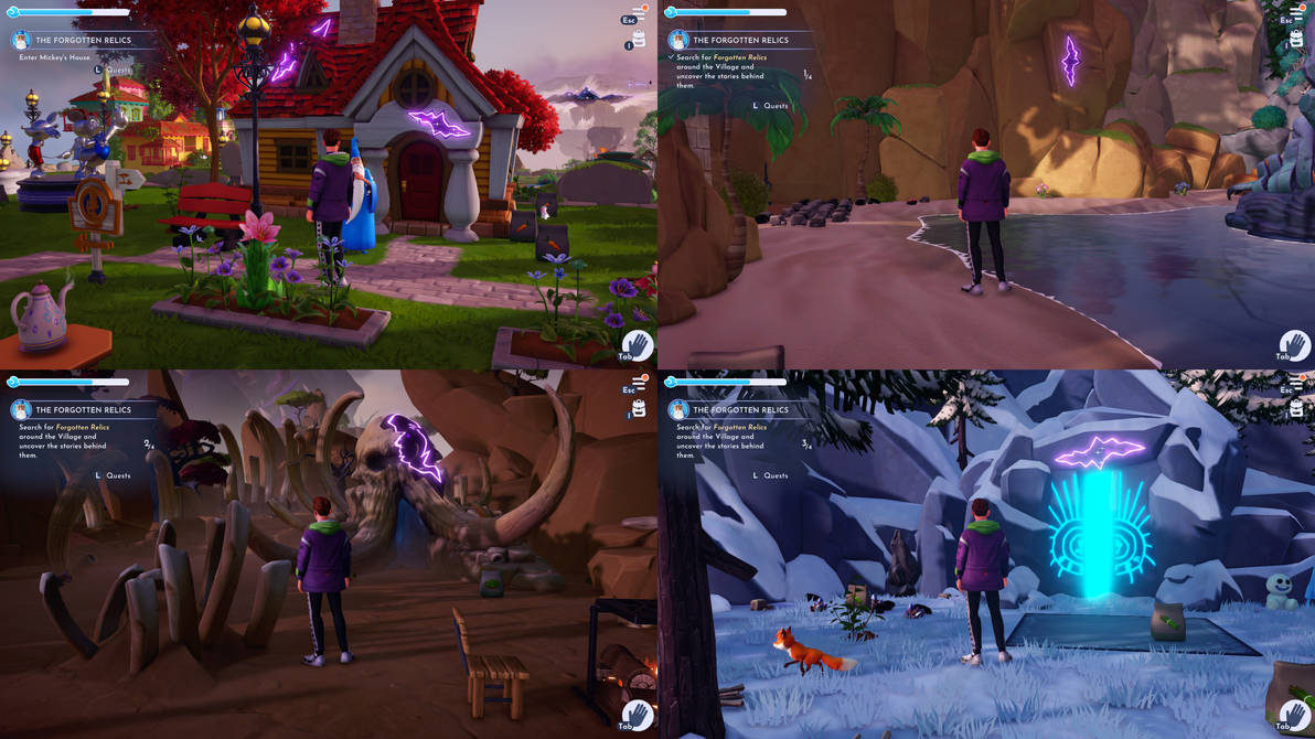 Dreamlight Valley The Forgotten Relic Locations by Mdwyer5 on