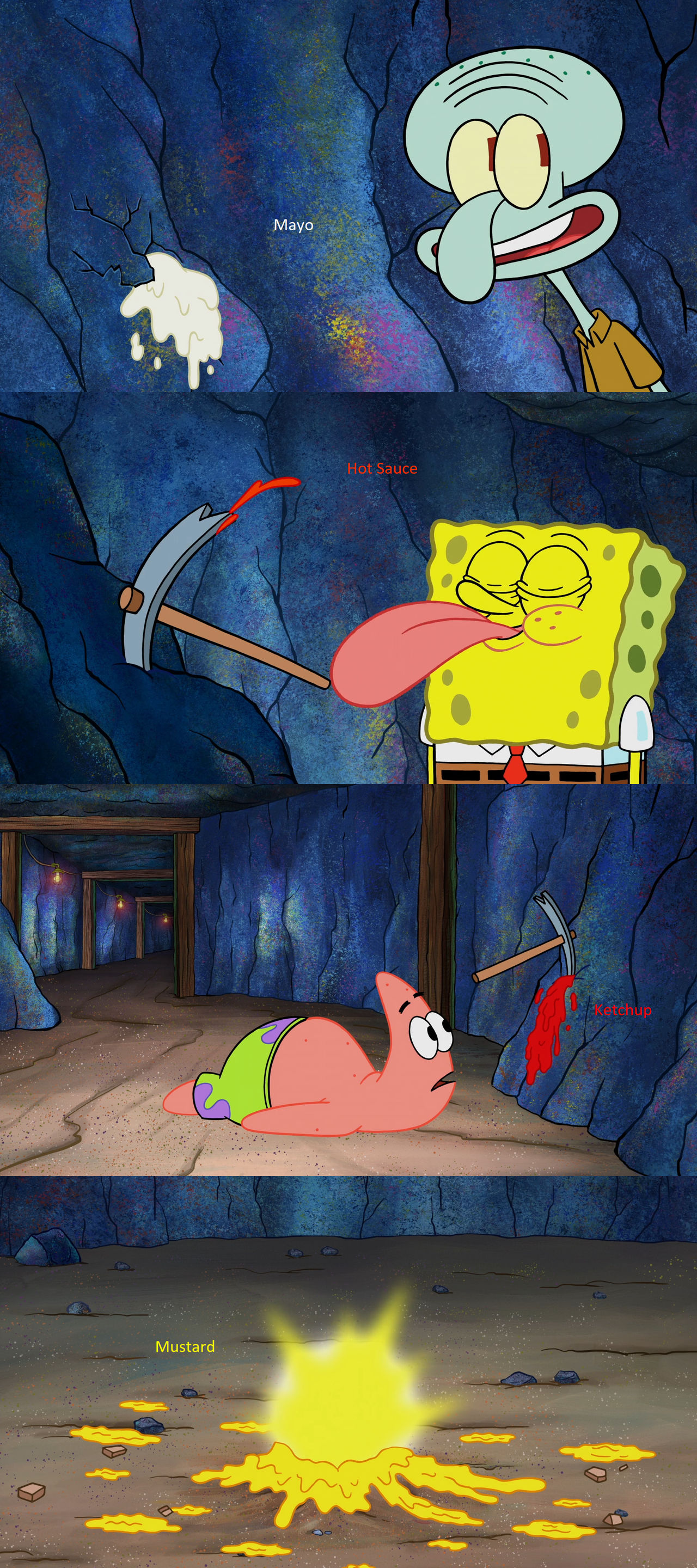 Spongebob Mining Condiments by Mdwyer5 on DeviantArt