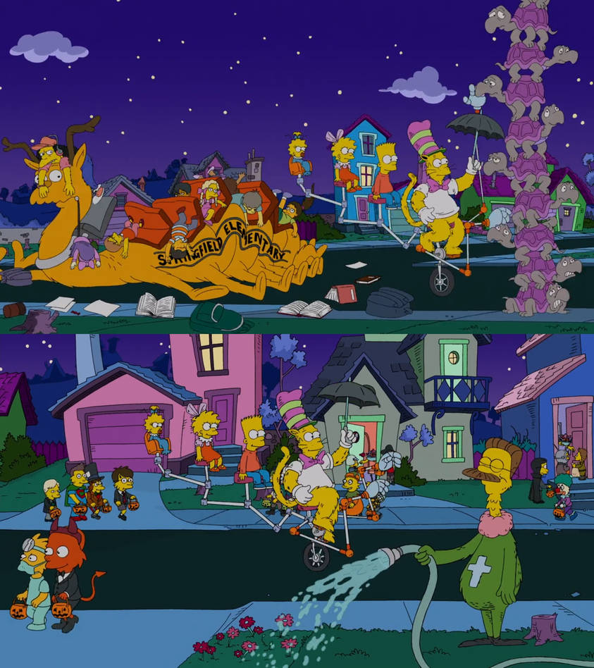 Simpsons Dr Seuss-esqe Springfield 2 by Mdwyer5 on DeviantArt