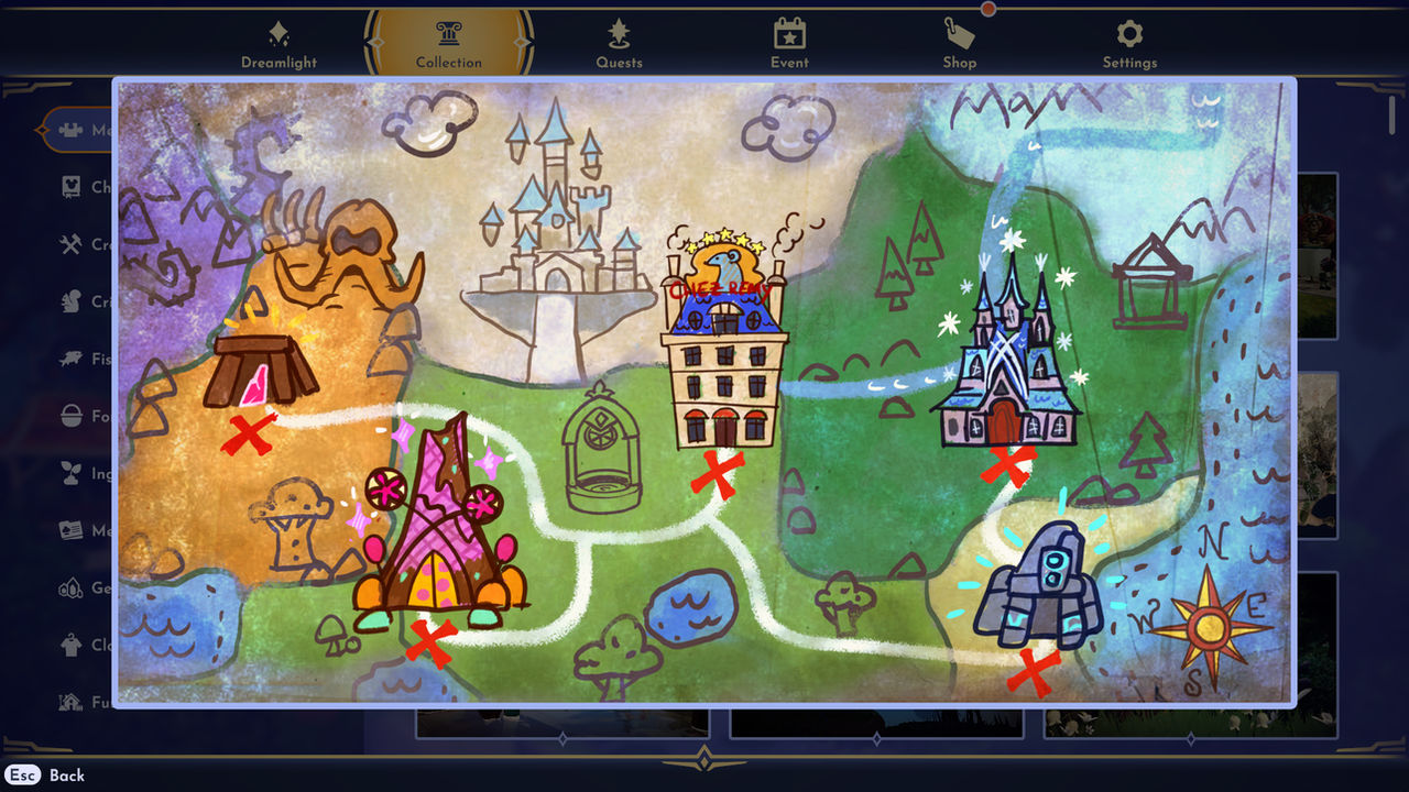 Dreamlight Valley Memory Map by Mdwyer5 on DeviantArt