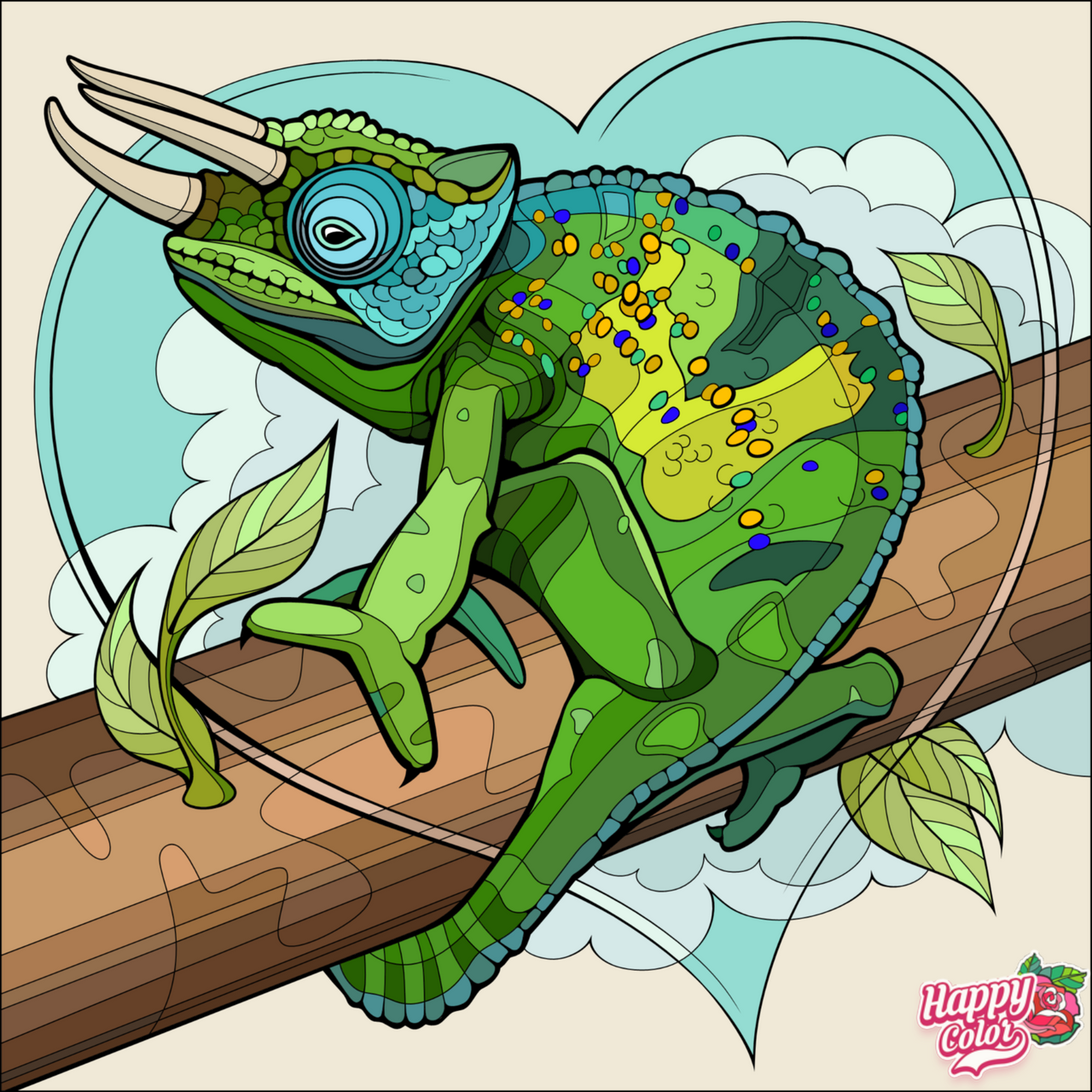 Chameleon Happy Colors