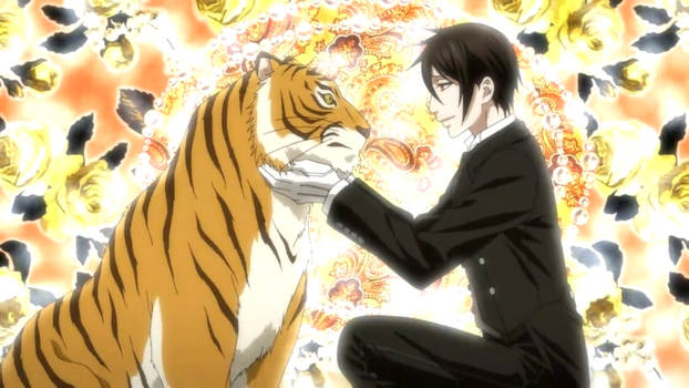 Black Butler Sebastian Meets Tiger