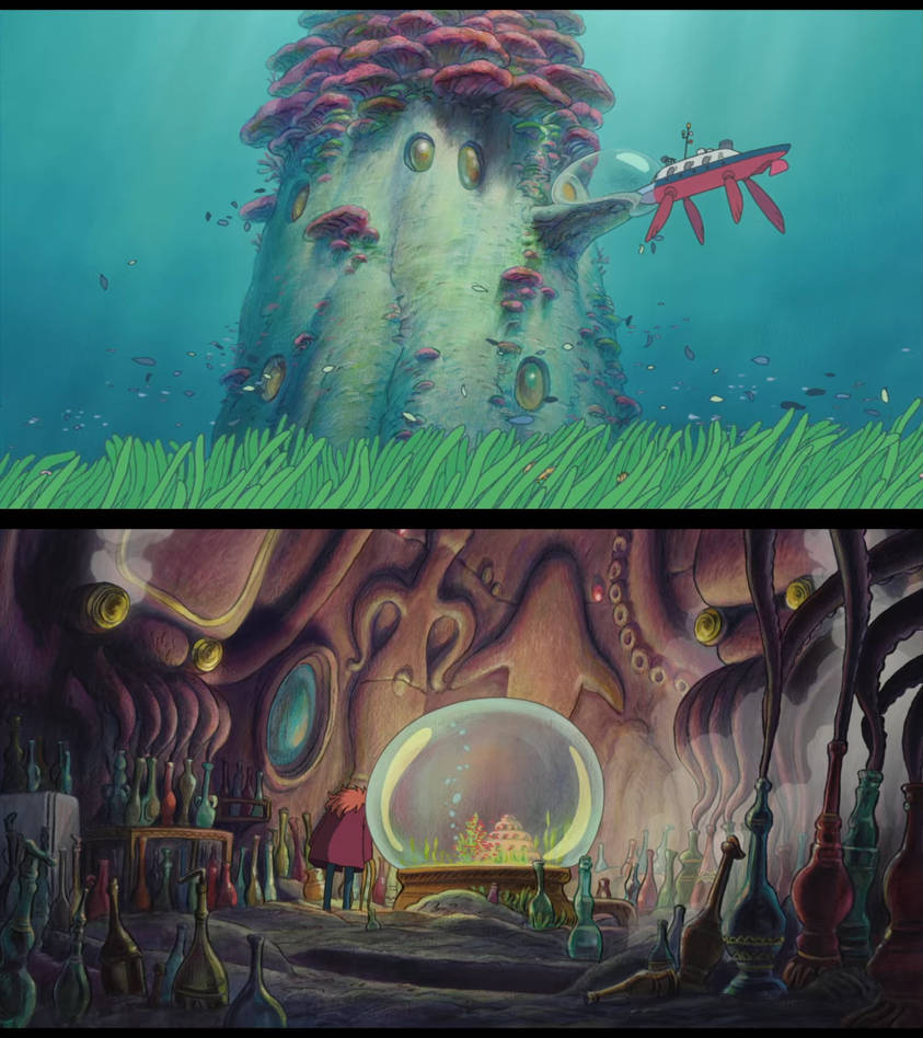 Ponyo Fujimoto's Underwater Lair by Mdwyer5 on DeviantArt