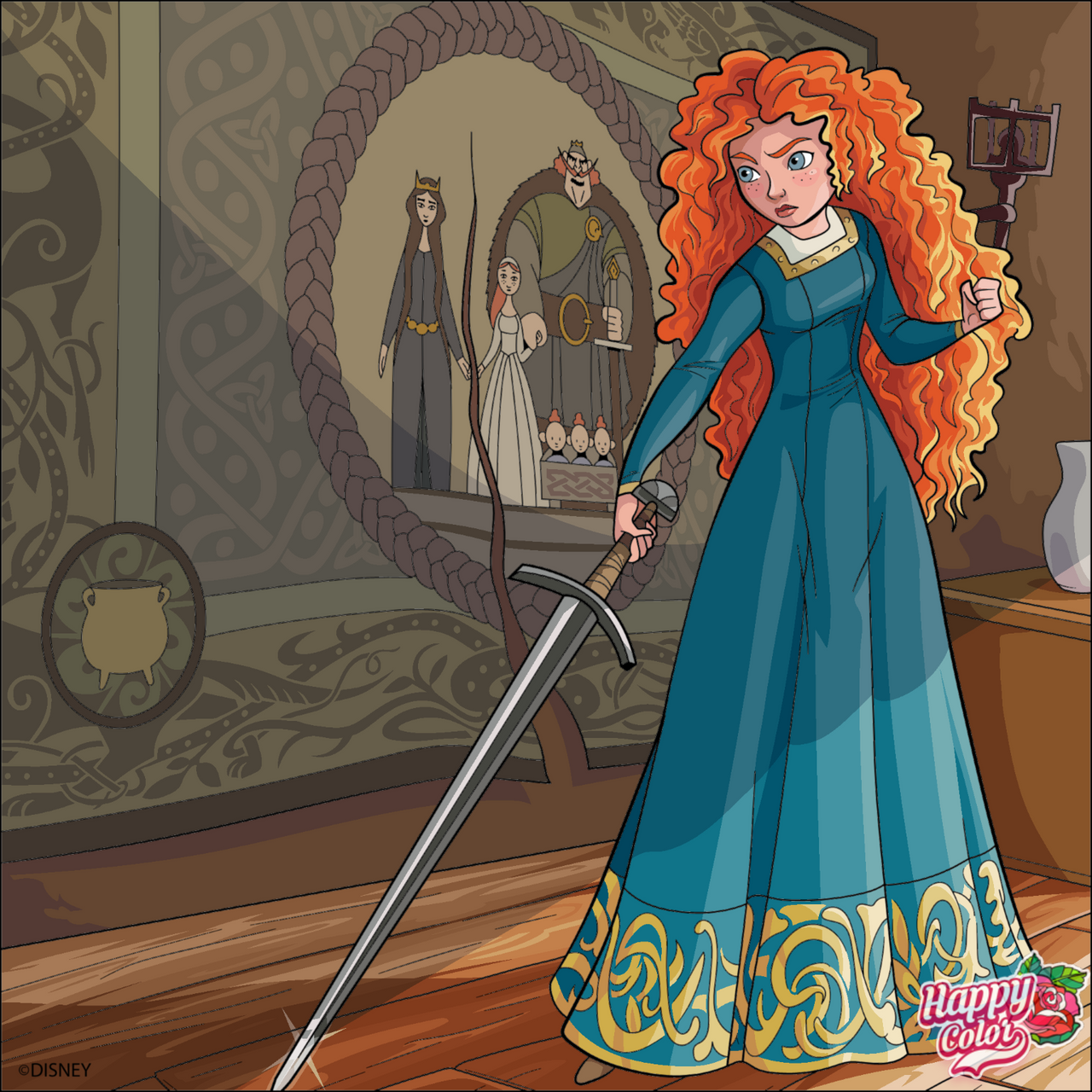 Happy Colour Merida by Mdwyer5 on DeviantArt