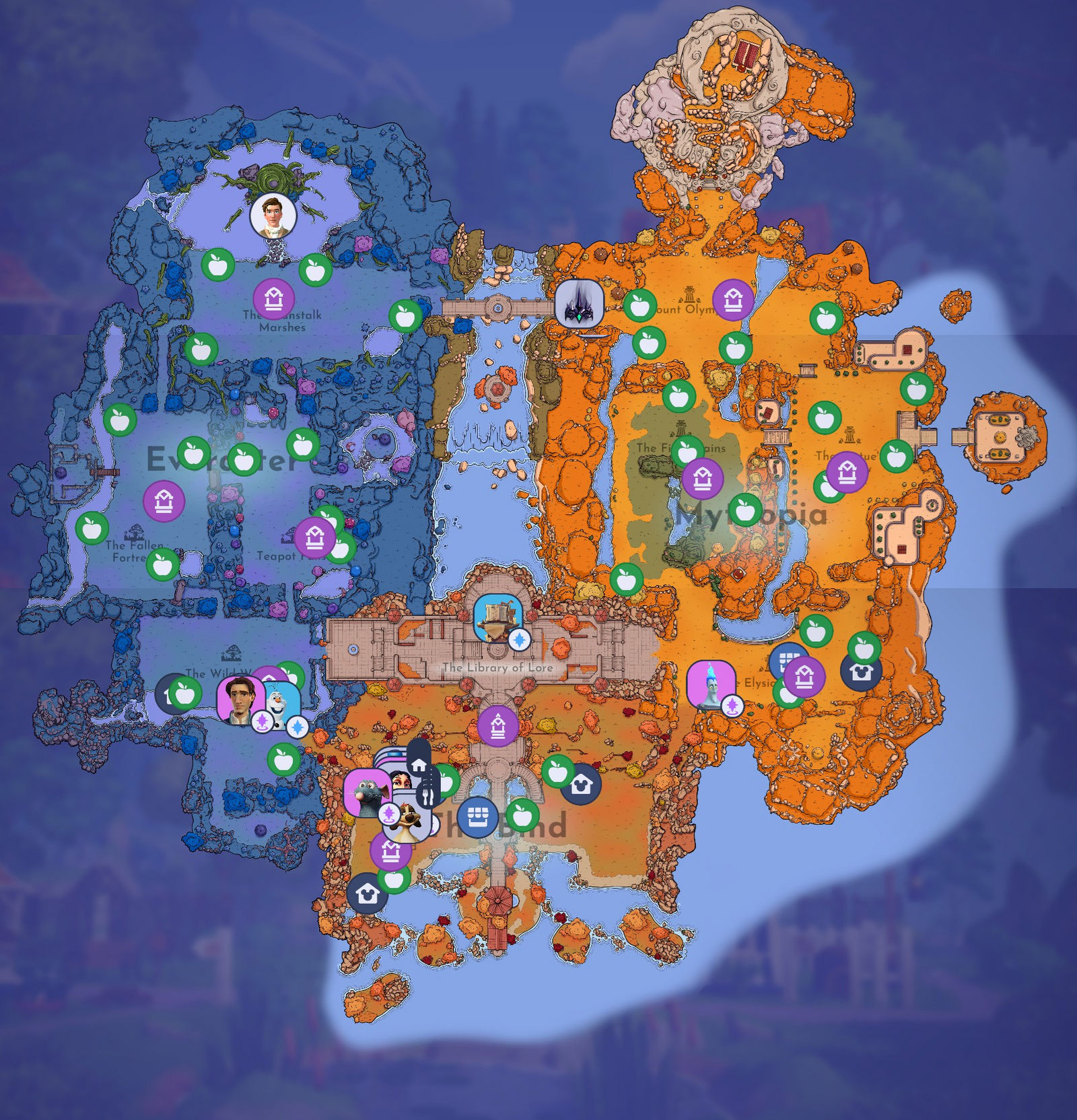 Dreamlight Valley Storybook Vale Map by Mdwyer5 on DeviantArt