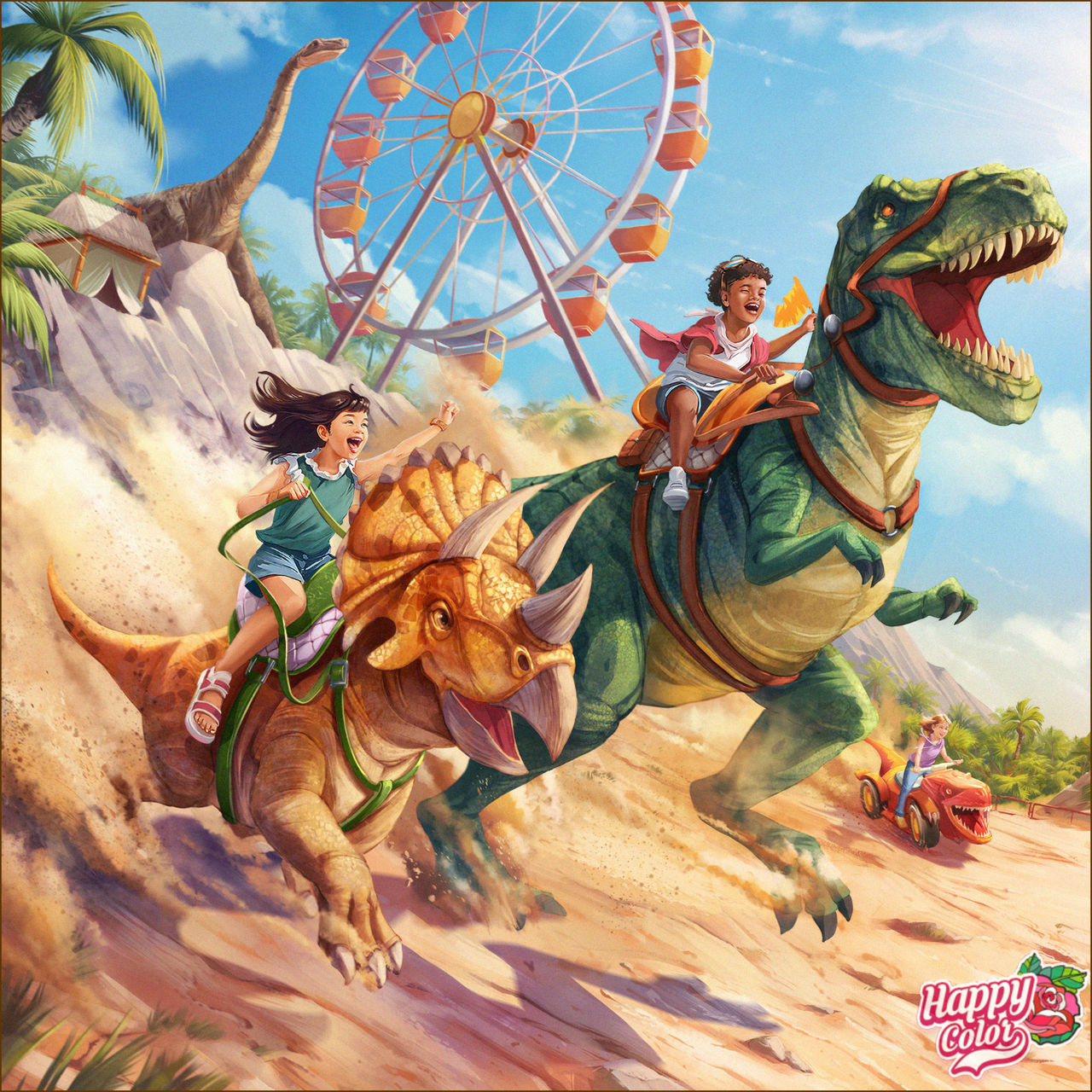 Toa Dinosaur Races Happy Colour Dinosaur Race by Mdwyer5 on DeviantArt