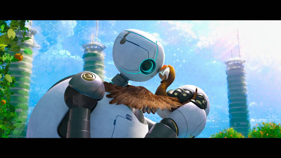 Wild Robot Roz and Brightbill Reunite by Mdwyer5 on DeviantArt