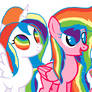 Rainbow Mary Sue Ponies.