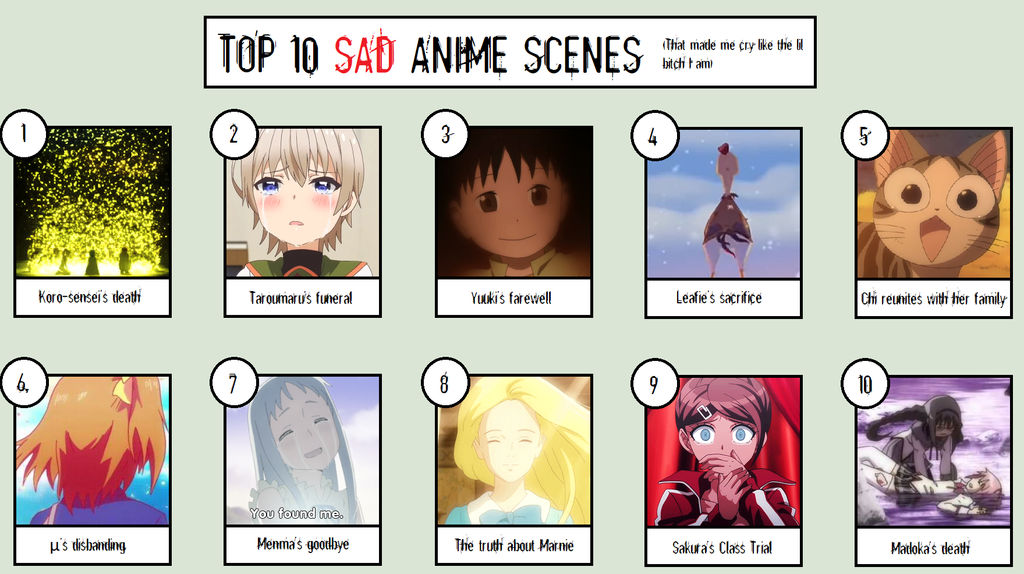 Top 10 Saddest Farewells in Anime - CDA