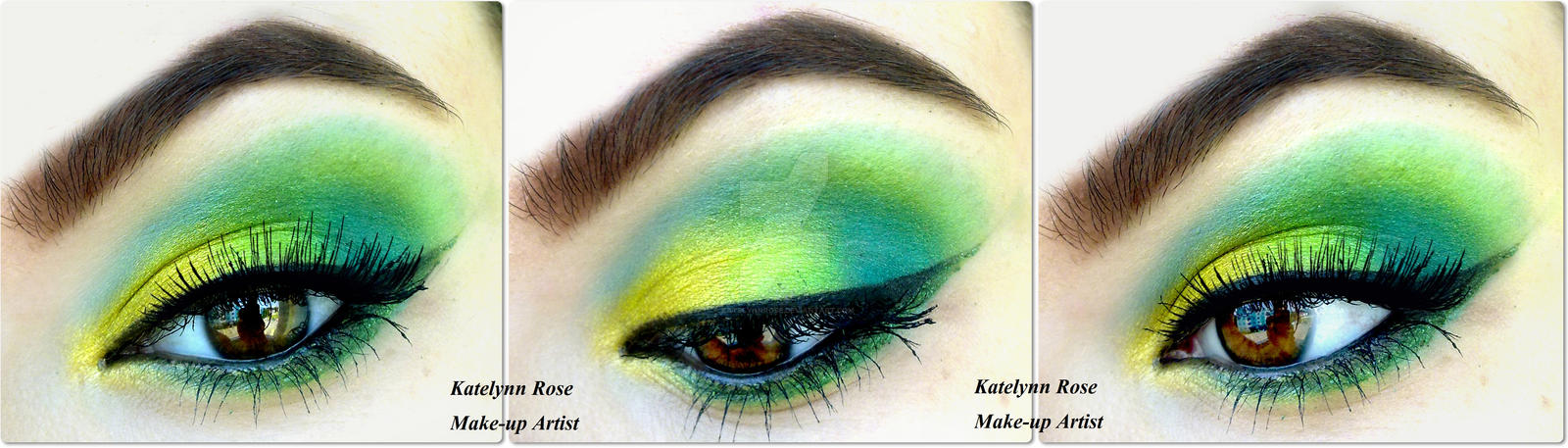 Gold, Lime green and teal + TUTORIAL