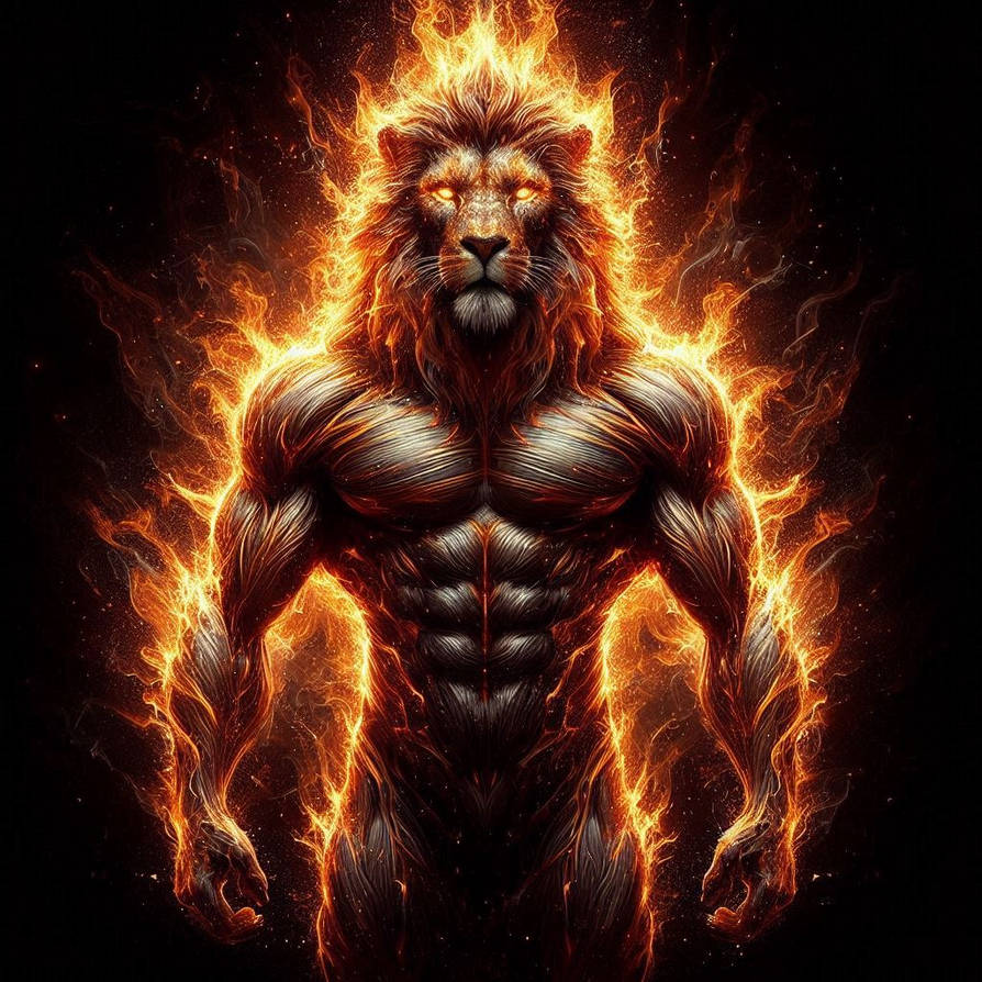 Alpha Rude Fire aura lion by Tyrannoking1297 on DeviantArt