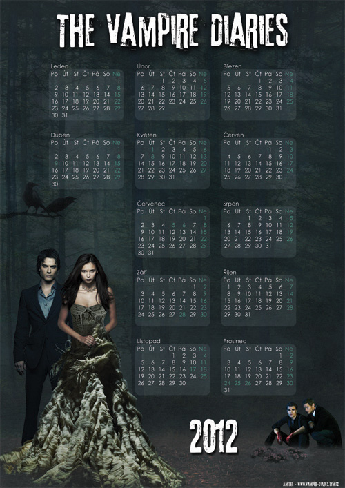 Calendar 2012 The Vampire Diaries by Amitielik on DeviantArt