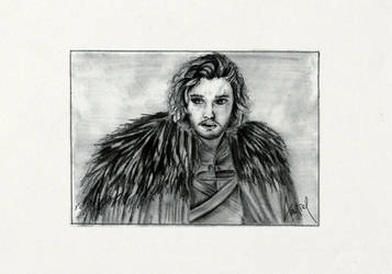 Jon Snow drawing - Game of Thrones - fanart