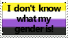 I Don't Know What My Gender Is! Stamp [F2U]