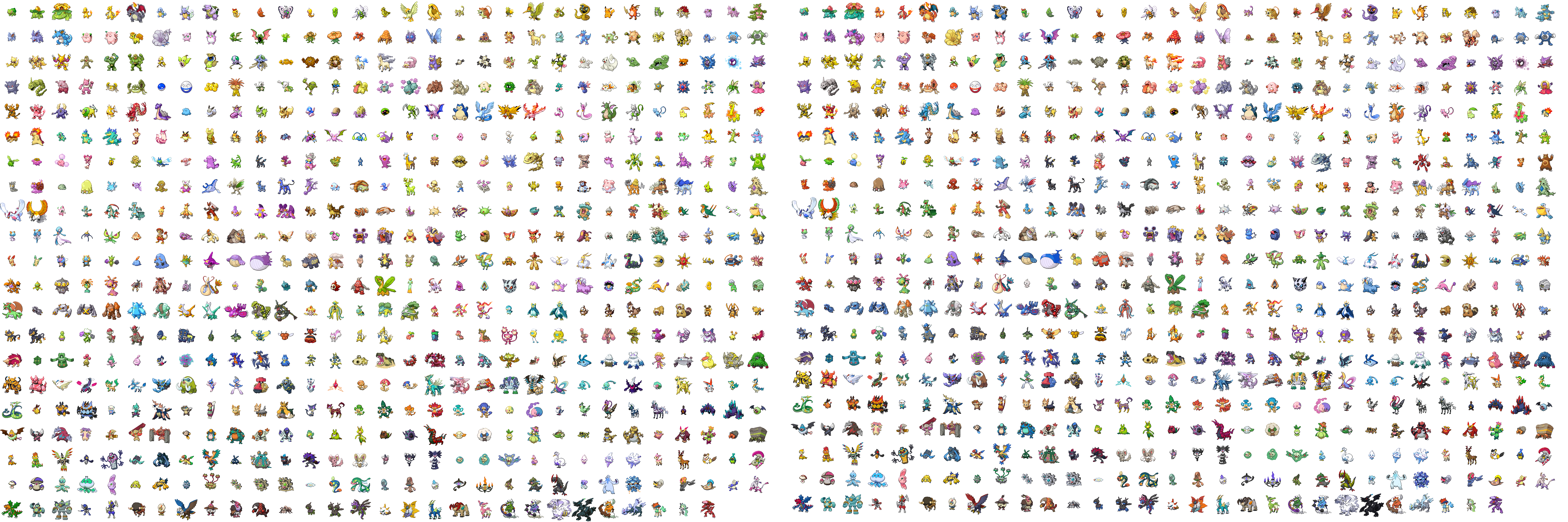 Pokémon Brasil - -Ryu Sprites de todos os Pokémon shiny