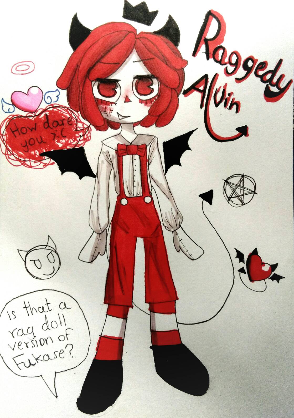 Oc Rag drawing my rag doll oc again (Raggedy Alvin) by hirokutheabra on DeviantArt