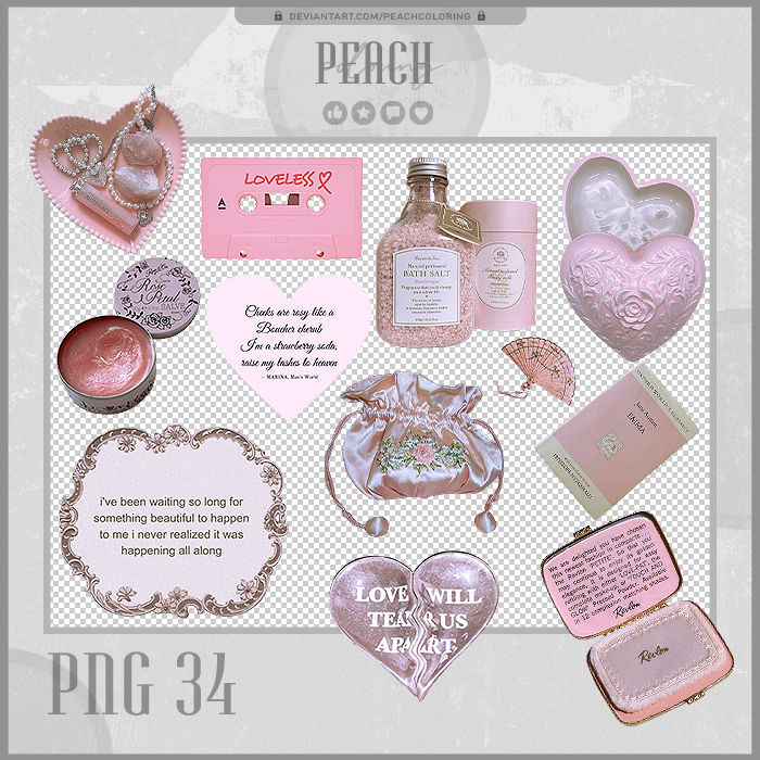PACK STICKERS PINK VINTAGE #Peachcoloring by peachcoloring on DeviantArt