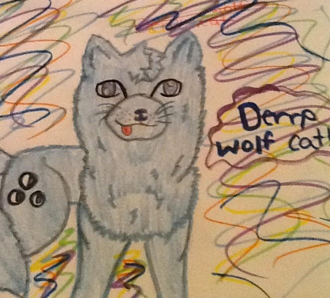 Derpy wolf cat by julialol123 on DeviantArt