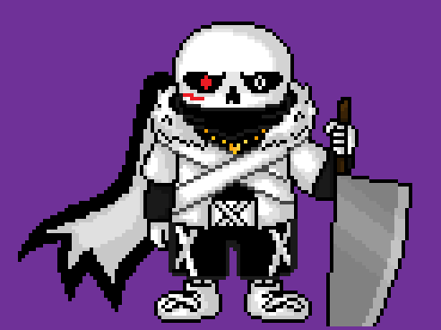 Pixilart - Cross sans by Underverseink1