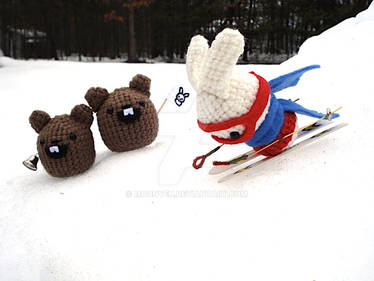 Plush Olympics: Skiing