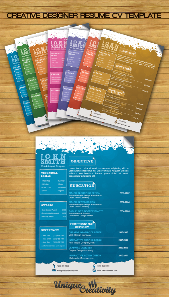 Creative Designer CV Template