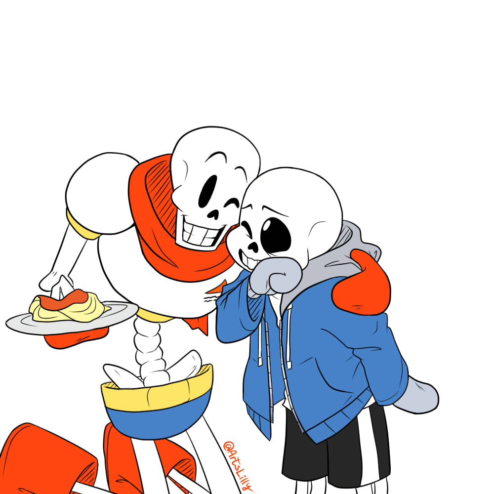 Sans and Papyrus by ArtsLilly on DeviantArt