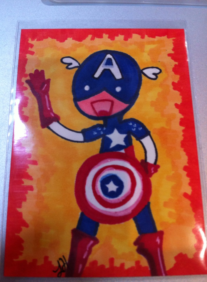 Artist Cards 1 Capt. America