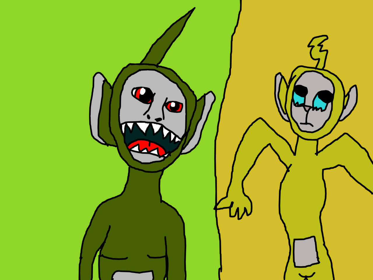 SlendyTubbies LaaLaa over SCP-096 [SCP – Containment Breach] [Mods]