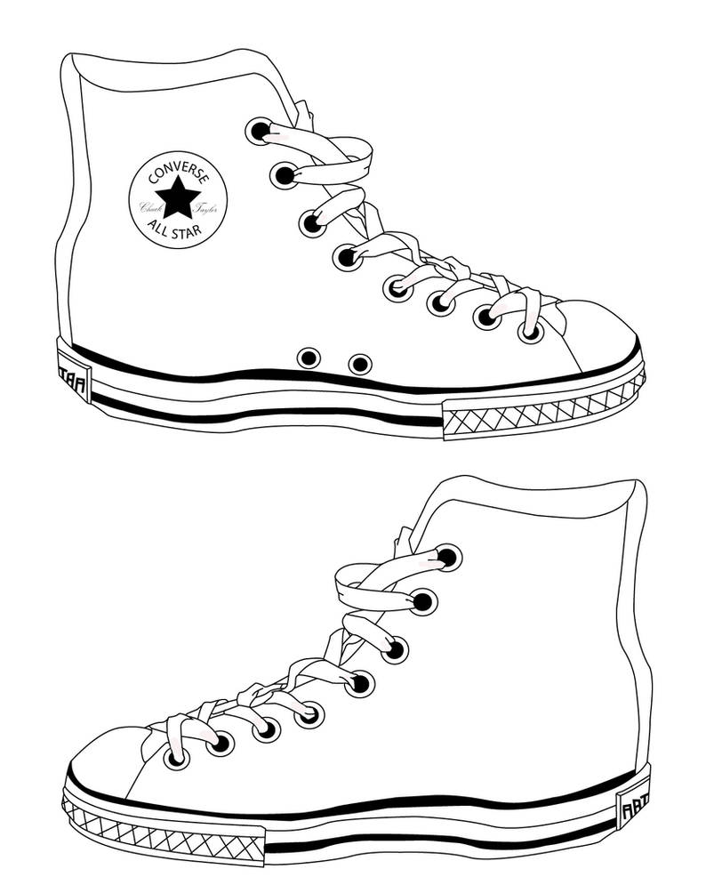 Converse Shoes Template by DeviantArt