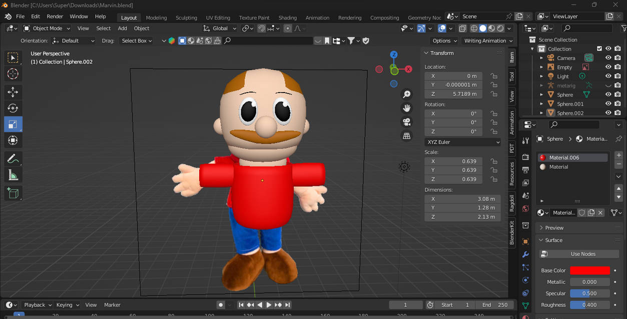 Sml Rvc sneek peek of the sml 3d marvin model i'm making by SuperLitLuigi on ...