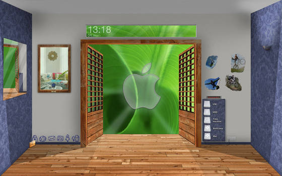 3D desktop room