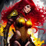 Red Sonja Black And Yellow Fantasy Character So 0