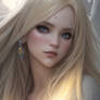 F9E076 blonde hair beautiful ghost woman adorne 1