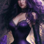 Dark Violet Hair Yule Woman Beauti 2