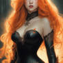 Orange Hair Yule Woman Beautiful A 2